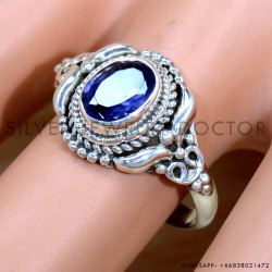 Iolite 925 Sterling Silver Ring (SJWR-2240)