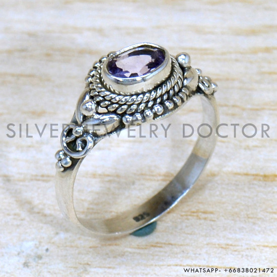 Amethyst 925 Sterling Silver Ring (SJWR-2245) Amethyst 925 Sterling Silver Ring (SJWR-2245)
