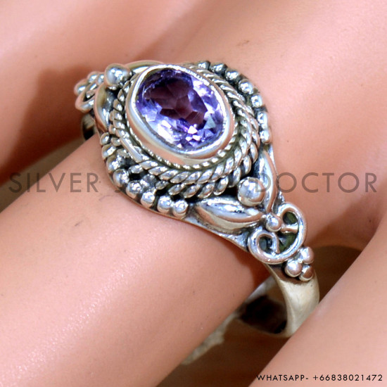 Amethyst 925 Sterling Silver Ring (SJWR-2245) Amethyst 925 Sterling Silver Ring (SJWR-2245)