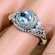 Blue Topaz 925 Sterling Silver Ring (SJWR-2248) Blue Topaz 925 Sterling Silver Ring (SJWR-2248)
