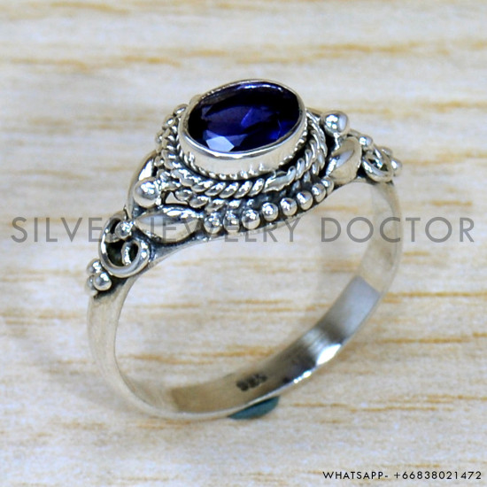 Iolite 925 Sterling Silver Ring (SJWR-2249) Iolite 925 Sterling Silver Ring (SJWR-2249)