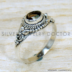 Smoky Quartz 925 Sterling Silver Ring (SJWR-2251) Smoky Quartz 925 Sterling Silver Ring (SJWR-2251)