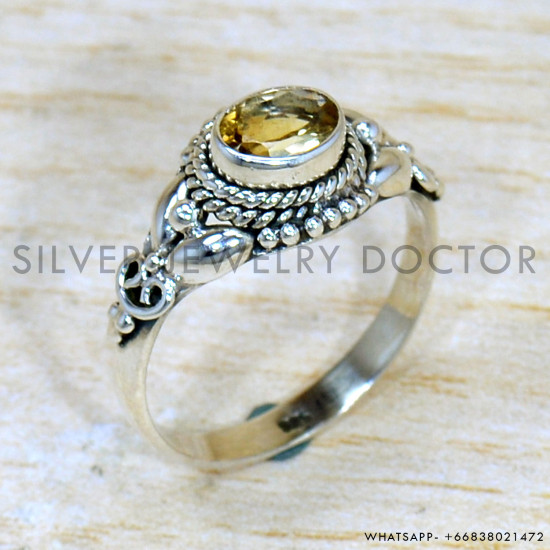Citrine 925 Sterling Silver Ring (SJWR-2252) Citrine 925 Sterling Silver Ring (SJWR-2252)