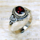 Garnet 925 Sterling Silver Ring (SJWR-2254)