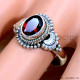 Garnet 925 Sterling Silver Ring (SJWR-2254)