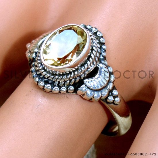 Citrine 925 Sterling Silver Ring (SJWR-2257) Citrine 925 Sterling Silver Ring (SJWR-2257)