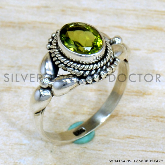 Peridot 925 Sterling Silver Ring (SJWR-2264) Peridot 925 Sterling Silver Ring (SJWR-2264)