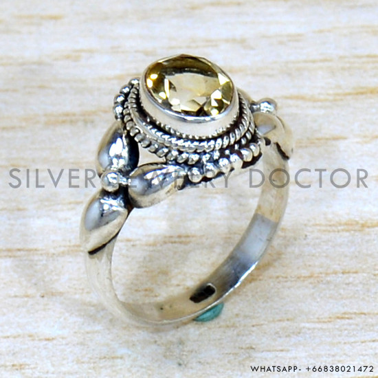 Citrine 925 Sterling Silver Ring (SJWR-2266) Citrine 925 Sterling Silver Ring (SJWR-2266)