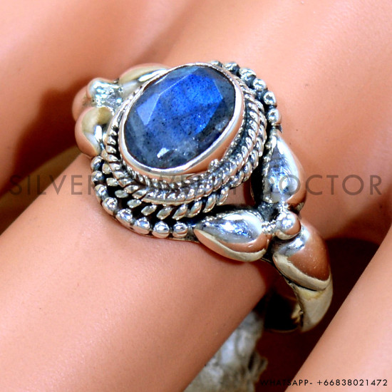 Labradorite 925 Sterling Silver Ring (SJWR-2268) Labradorite 925 Sterling Silver Ring (SJWR-2268)