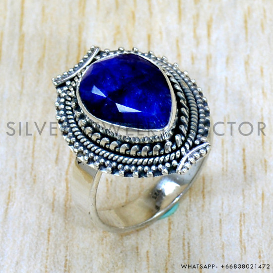 Sapphire 925 Sterling Silver Ring (SJWR-2365) Sapphire 925 Sterling Silver Ring (SJWR-2365)