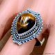 Tiger Eye 925 Sterling Silver Ring (SJWR-2366) Tiger Eye 925 Sterling Silver Ring (SJWR-2366)