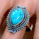 Turquoise 925 Sterling Silver Ring (SJWR-2367) Turquoise 925 Sterling Silver Ring (SJWR-2367)