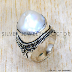 Pearl 925 Sterling Silver Ring (SJWR-2376) Pearl 925 Sterling Silver Ring (SJWR-2376)
