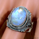 Rainbow Moonstone 925 Sterling Silver Ring (SJWR-2386) Rainbow Moonstone 925 Sterling Silver Ring (SJWR-2386)