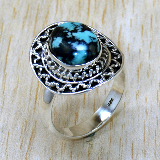 Turquoise 925 Sterling Silver Ring (SJWR-2394) Turquoise 925 Sterling Silver Ring (SJWR-2394)