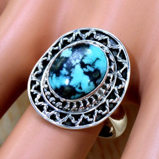 Turquoise 925 Sterling Silver Ring (SJWR-2394) Turquoise 925 Sterling Silver Ring (SJWR-2394)