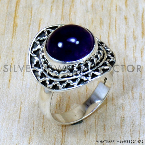 Amethyst 925 Sterling Silver Ring (SJWR-2399) Amethyst 925 Sterling Silver Ring (SJWR-2399)