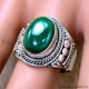 Malachite 925 Sterling Silver Ring (SJWR-2406) Malachite 925 Sterling Silver Ring (SJWR-2406)
