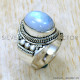 Rainbow Moonstone 925 Sterling Silver Ring (SJWR-2410) Rainbow Moonstone 925 Sterling Silver Ring (SJWR-2410)
