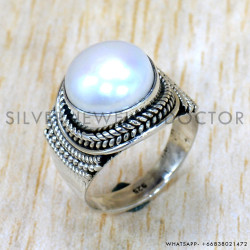 Pearl 925 Sterling Silver Ring (SJWR-2416) Pearl 925 Sterling Silver Ring (SJWR-2416)