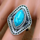 Turquoise 925 Sterling Silver Ring (SJWR-2430) Turquoise 925 Sterling Silver Ring (SJWR-2430)