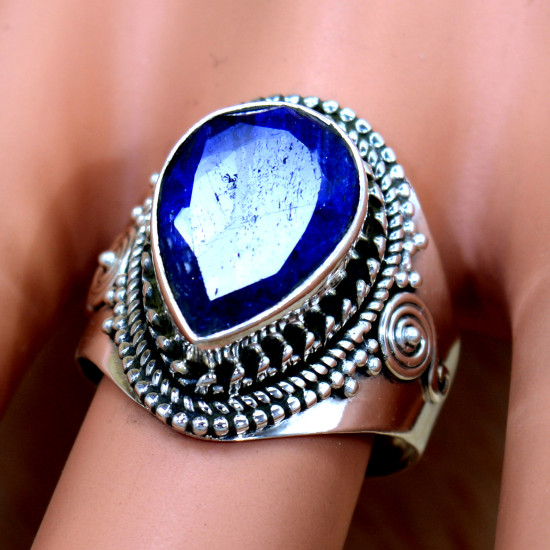 Sapphire 925 Sterling Silver Ring (SJWR-2440) Sapphire 925 Sterling Silver Ring (SJWR-2440)