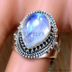 Rainbow Moonstone 925 Sterling Silver Ring (SJWR-2444) Rainbow Moonstone 925 Sterling Silver Ring (SJWR-2444)