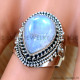 Rainbow Moonstone 925 Sterling Silver Ring (SJWR-2449) Rainbow Moonstone 925 Sterling Silver Ring (SJWR-2449)