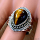 Tiger Eye 925 Sterling Silver Ring (SJWR-2452) Tiger Eye 925 Sterling Silver Ring (SJWR-2452)