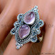 Rose Quartz 925 Sterling Silver Ring (SJWR-2455) Rose Quartz 925 Sterling Silver Ring (SJWR-2455)