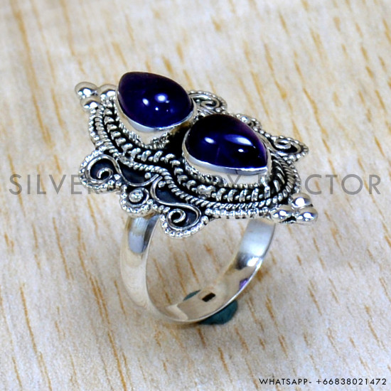 Amethyst 925 Sterling Silver Ring (SJWR-2457) Amethyst 925 Sterling Silver Ring (SJWR-2457)