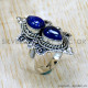 Lapis Lazuli 925 Sterling Silver Ring (SJWR-2458) Lapis Lazuli 925 Sterling Silver Ring (SJWR-2458)