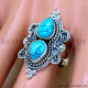 Turquoise 925 Sterling Silver Ring (SJWR-2460) Turquoise 925 Sterling Silver Ring (SJWR-2460)