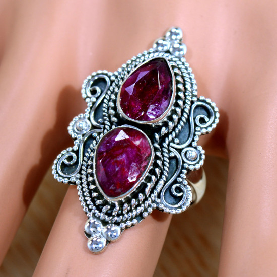Ruby 925 Sterling Silver Ring (SJWR-2461) Ruby 925 Sterling Silver Ring (SJWR-2461)