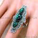 Malachite 925 Sterling Silver Ring (SJWR-2466) Malachite 925 Sterling Silver Ring (SJWR-2466)