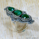 Emerald 925 Sterling Silver Ring (SJWR-2472) Emerald 925 Sterling Silver Ring (SJWR-2472)