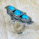 Turquoise 925 Sterling Silver Ring (SJWR-2475) Turquoise 925 Sterling Silver Ring (SJWR-2475)