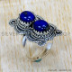 Lapis Lazuli 925 Sterling Silver Ring (SJWR-2477) Lapis Lazuli 925 Sterling Silver Ring (SJWR-2477)