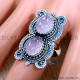 Rose Quartz 925 Sterling Silver Ring (SJWR-2484) Rose Quartz 925 Sterling Silver Ring (SJWR-2484)