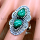 Malachite 925 Sterling Silver Ring (SJWR-2490) Malachite 925 Sterling Silver Ring (SJWR-2490)