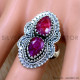 Ruby 925 Sterling Silver Ring (SJWR-2491) Ruby 925 Sterling Silver Ring (SJWR-2491)