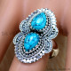 Turquoise 925 Sterling Silver Ring (SJWR-2493) Turquoise 925 Sterling Silver Ring (SJWR-2493)