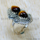 Tiger Eye 925 Sterling Silver Ring (SJWR-2494) Tiger Eye 925 Sterling Silver Ring (SJWR-2494)