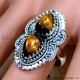 Tiger Eye 925 Sterling Silver Ring (SJWR-2494) Tiger Eye 925 Sterling Silver Ring (SJWR-2494)