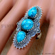 Turquoise 925 Sterling Silver Ring (SJWR-2495) Turquoise 925 Sterling Silver Ring (SJWR-2495)