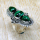 Malachite 925 Sterling Silver Ring (SJWR-2496) Malachite 925 Sterling Silver Ring (SJWR-2496)