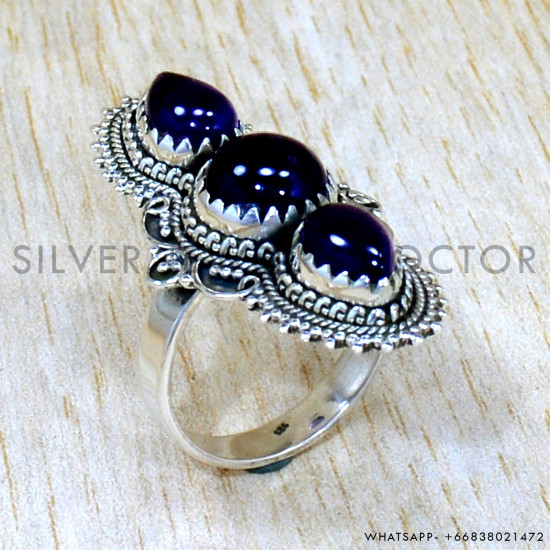 Amethyst 925 Sterling Silver Ring (SJWR-2499)