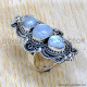 Rainbow Moonstone 925 Sterling Silver Ring (SJWR-2514)