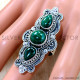 Malachite 925 Sterling Silver Ring (SJWR-2515) Malachite 925 Sterling Silver Ring (SJWR-2515)