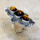 Tiger Eye 925 Sterling Silver Ring (SJWR-2519) Tiger Eye 925 Sterling Silver Ring (SJWR-2519)